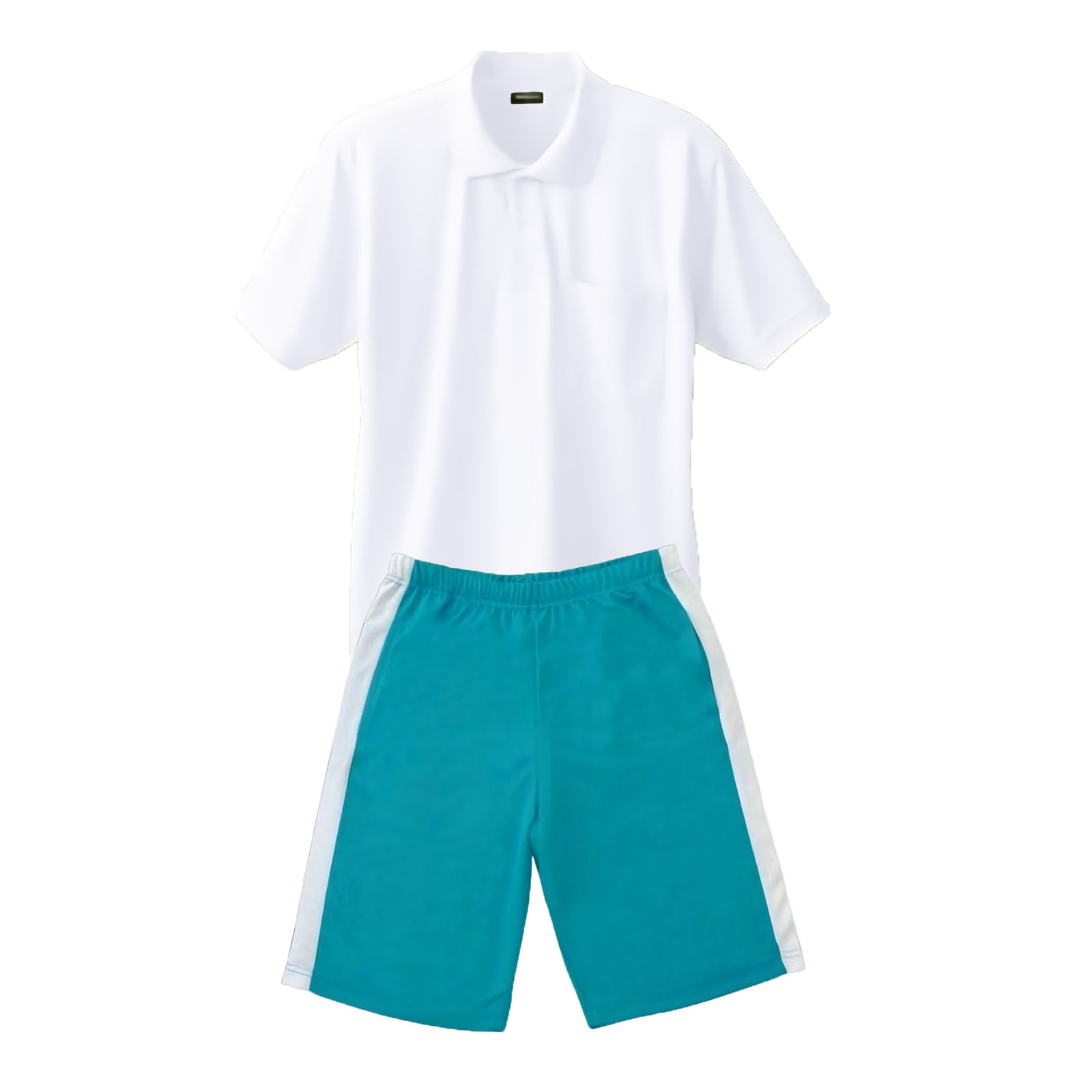 上ホワイト+下エメラルドブルー