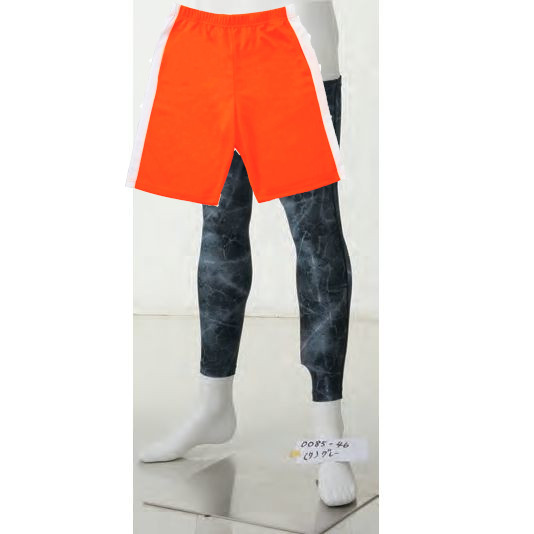 オレンジ(パンツ)+グレー(レッグサポーター)