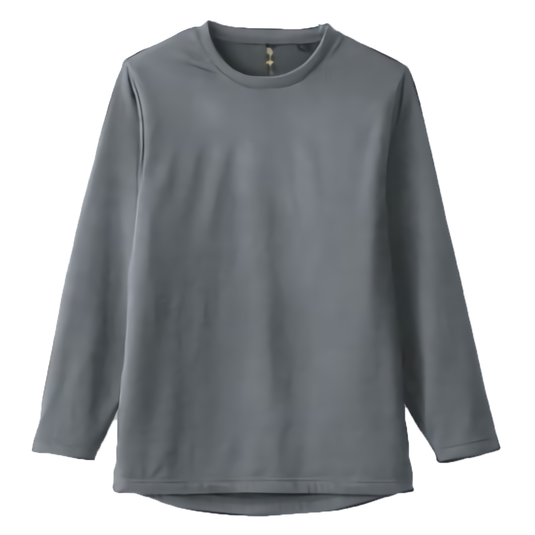 G.GROUND 6.5oz 長袖クルーネックシャツ(ストレッチ・消臭機能) 4Lサイズ (グレー)