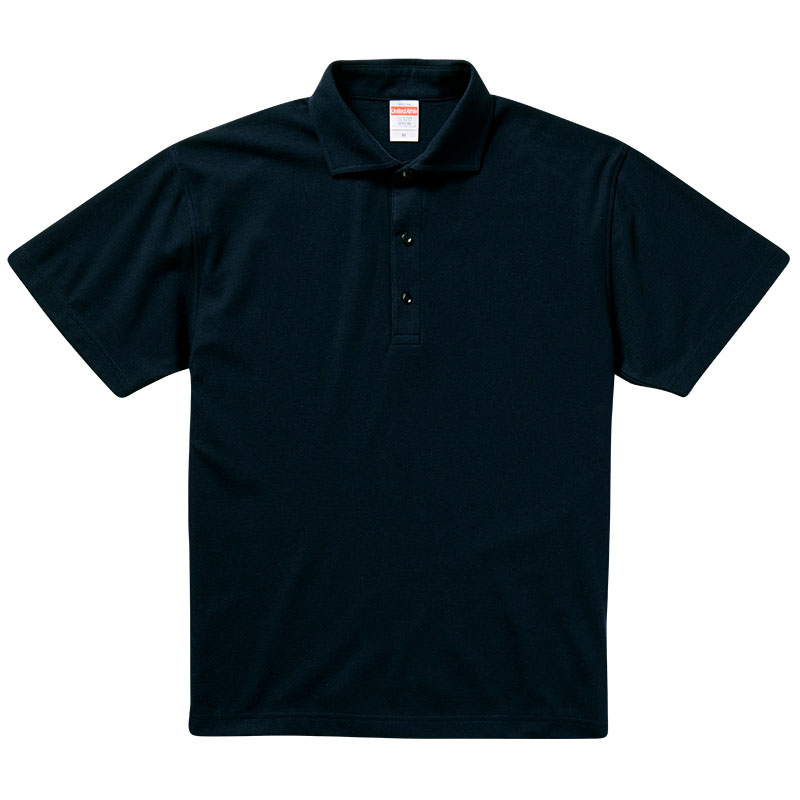 ユナイテッドアスレ 5.3oz ドライカノコ ポロシャツ(ホリゾンタルカラー) S～XLサイズ (ネイビー)