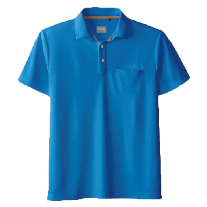 SOWA 5.2oz ドライ+デオドラント半袖鹿の子ポロシャツ 4Lサイズ (ブルー)