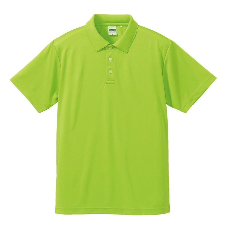 United_Athle_Sports 4.7oz ドライシルキータッチポロシャツ XS～XL (ライムグリーン)