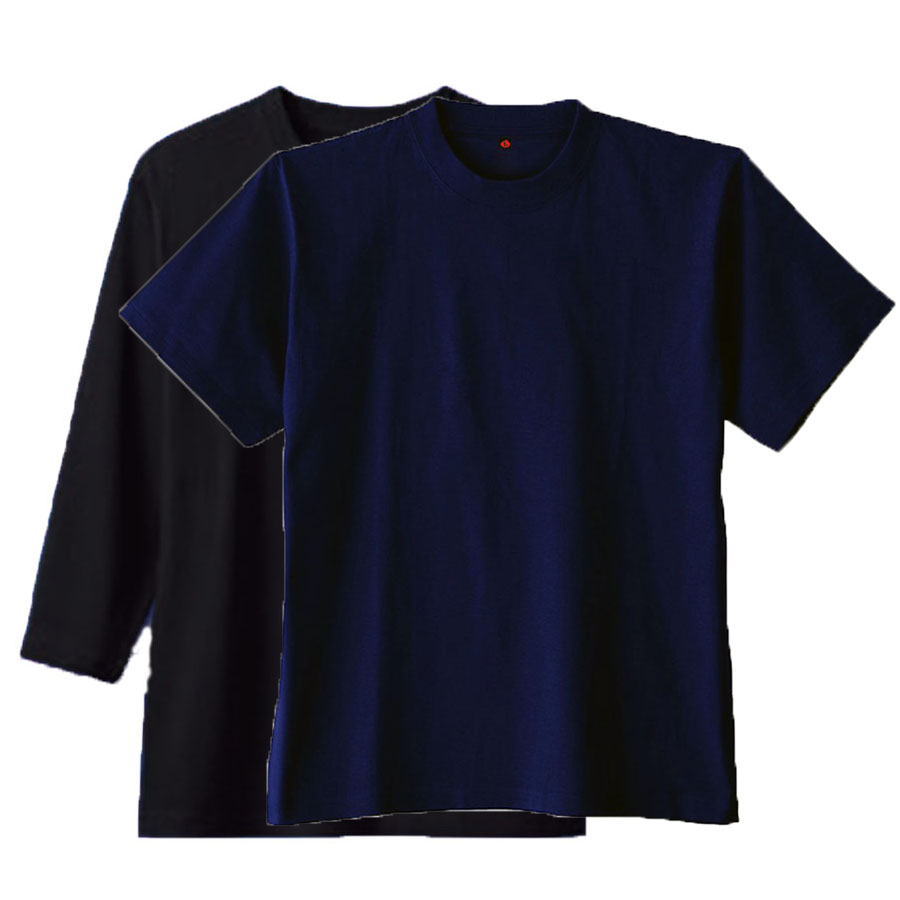 半袖ネイビー+七分袖ブラック