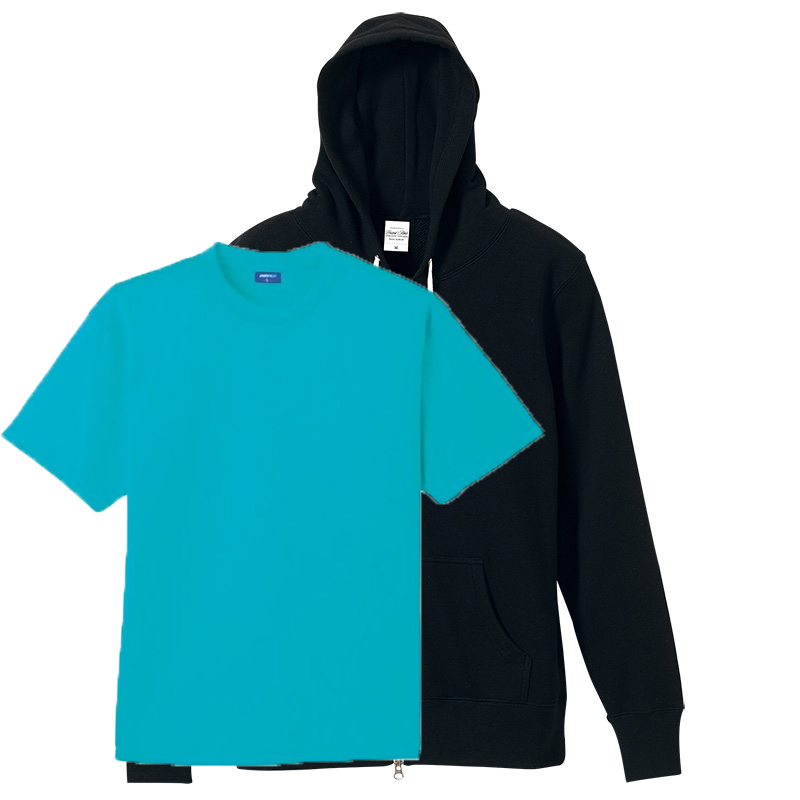 ブラック+(Inner)エメラルドブルー