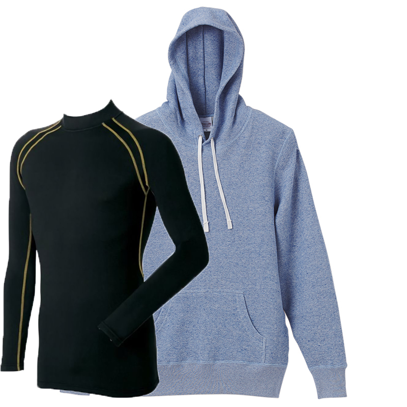 ヴィンテージへザーブルー+(Inner)ブラック・ゴールド