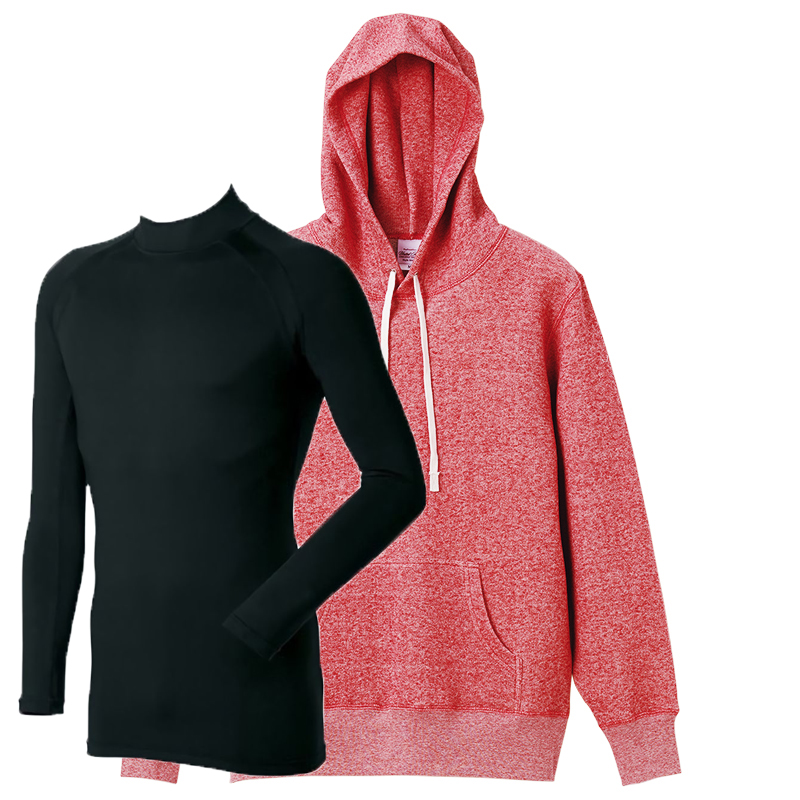 ヴィンテージへザーレッド+(Inner)ブラック