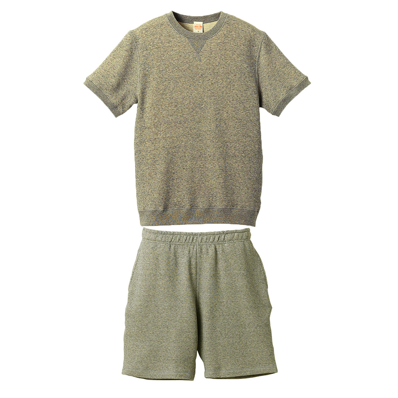 FF 8.4oz ファインフレンチテリー スウェット上下(ハーフ&ハーフ) S～LL(XL)サイズ (ヴィンテージへザー)