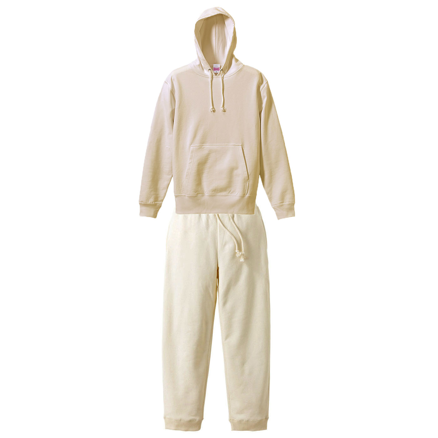 ユナイテッドアスレ スウェット上下セットアップ(プルオーバーパーカー+パンツ) S～XL (上下ナチュラル)