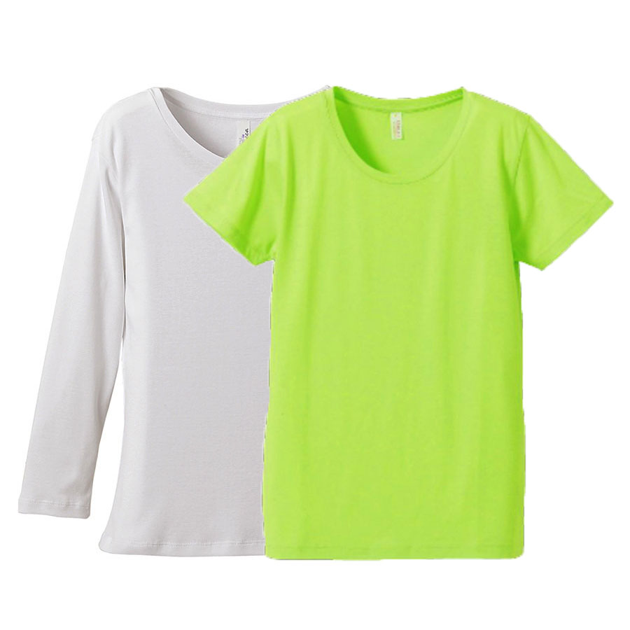 半袖ライムグリーン+七分袖ホワイト