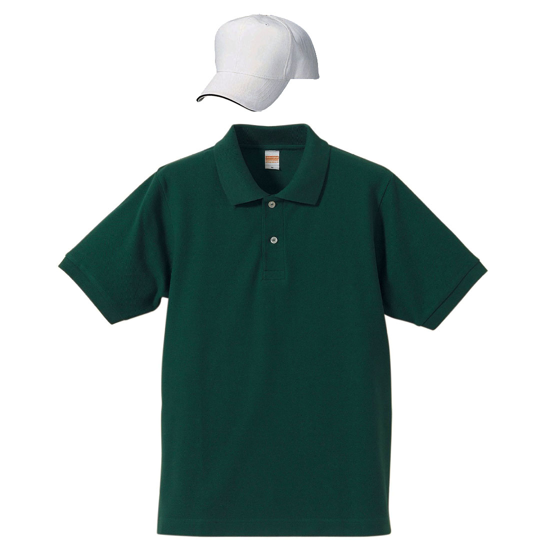 ブリティッシュグリーン+帽子(ホワイト・ブラック)