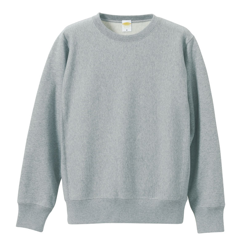 ユナイテッドアスレ 12.0oz ヘビーウェイト クルーネックスウェット(裏起毛) S～LL(XL) (ヘザーグレー)