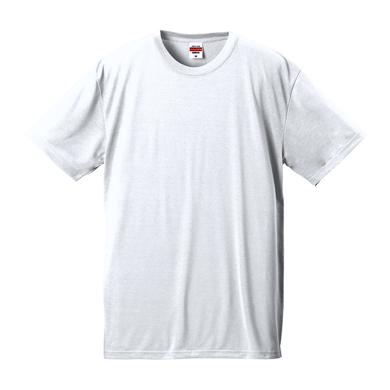 ユナイテッドアスレ 5.5oz ドライコットンタッチTシャツ SS(XS)～LL(XL)サイズ (ホワイト)