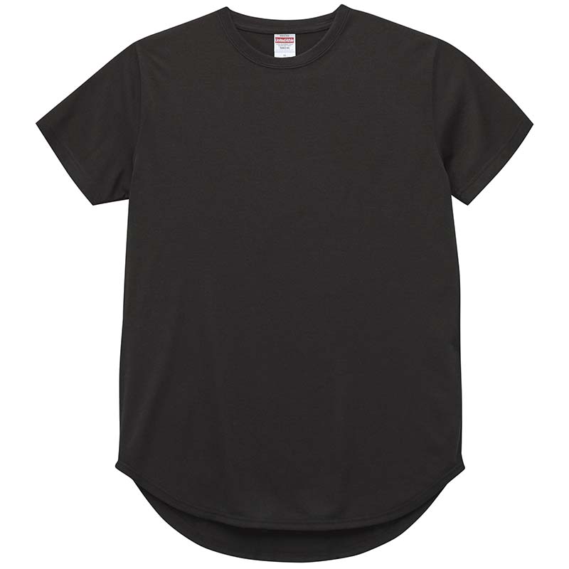 ユナイテッドアスレ 6.5oz ドライコットンタッチ Tシャツ(ラウンドテール) M・Lサイズ (ブラック)