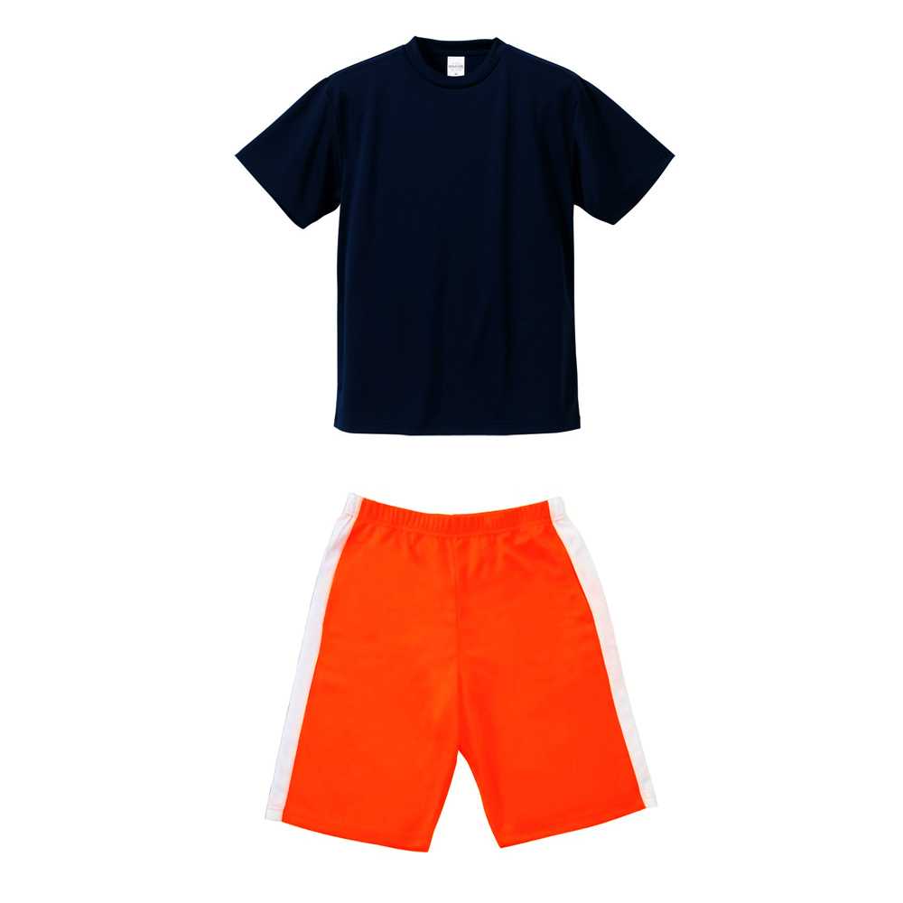 上ネイビー+下オレンジ