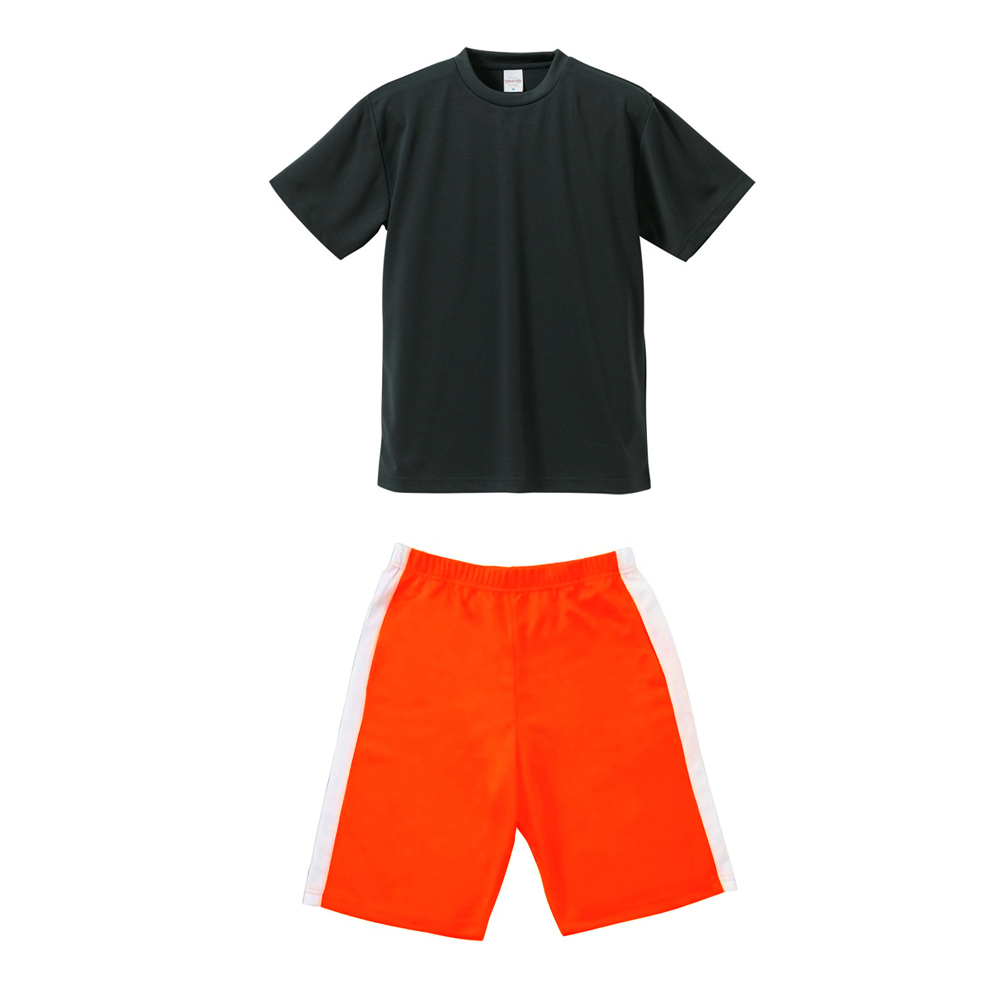 上ガンメタル+下オレンジ