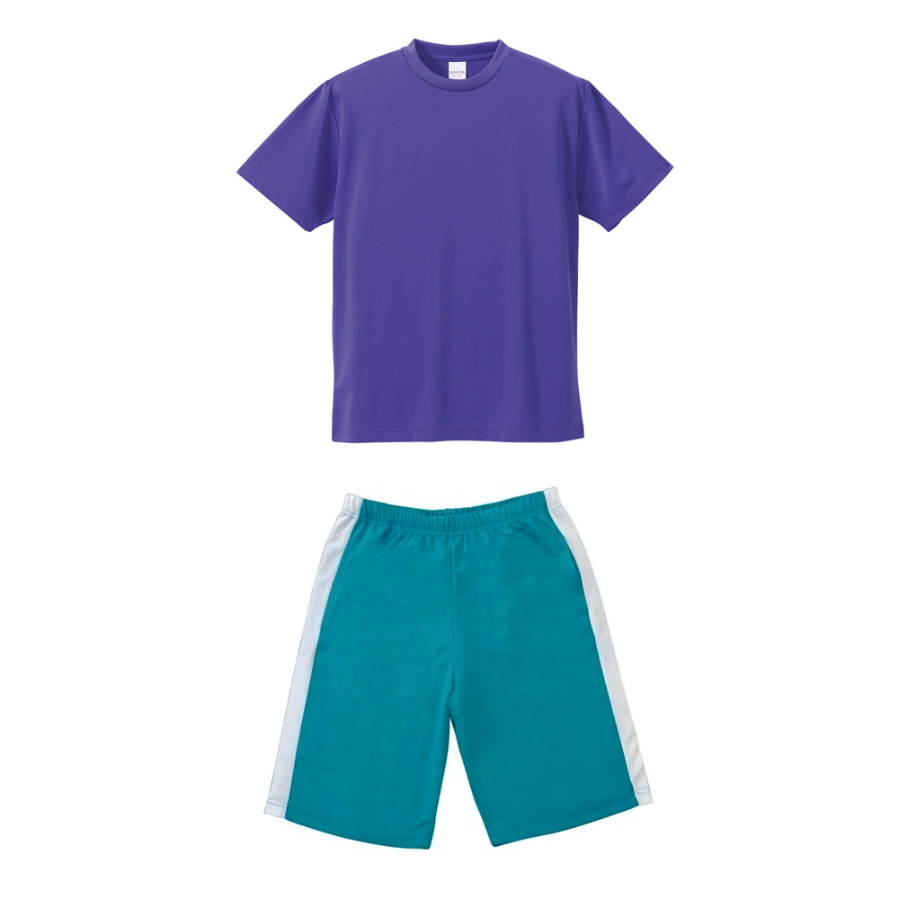 上バイオレットパープル+下エメラルドブルー