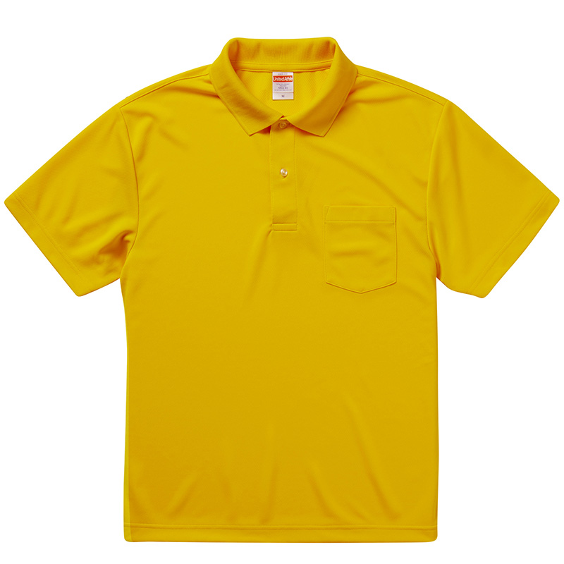 United_Athle_Sports 4.1oz アスレチックポロシャツ(胸ポケット) 3L～5L (カナリアイエロー)