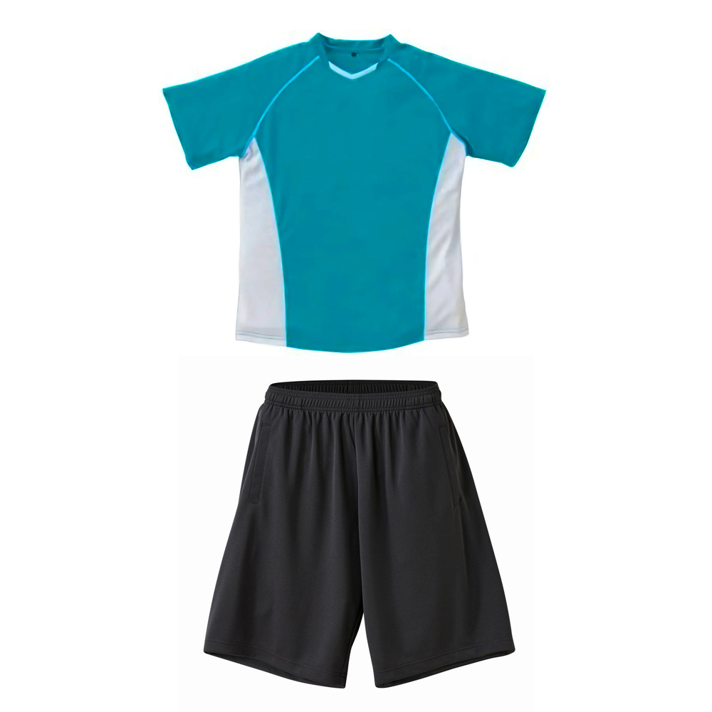 上ターコイズ+下ガンメタル