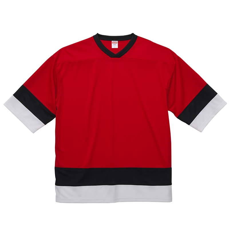 ユナイテッドアスレ 4.1oz ホッケーTシャツ S～XLサイズ (レッド・ブラック・ホワイト)
