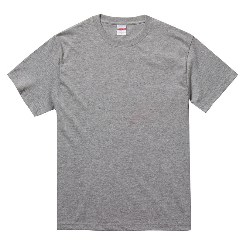 ユナイテッドアスレ 5.6oz ヘヴィーウェイト 無地カラーTシャツ S～XLサイズ (ヘザーグレー)