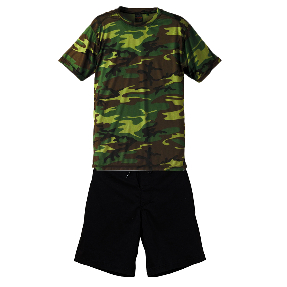 C A B Clothing ミリタリーコーデ上下 迷彩色tシャツ ショートパンツ M Xlサイズ スポーツファッション通販 東京パワーステーションasap