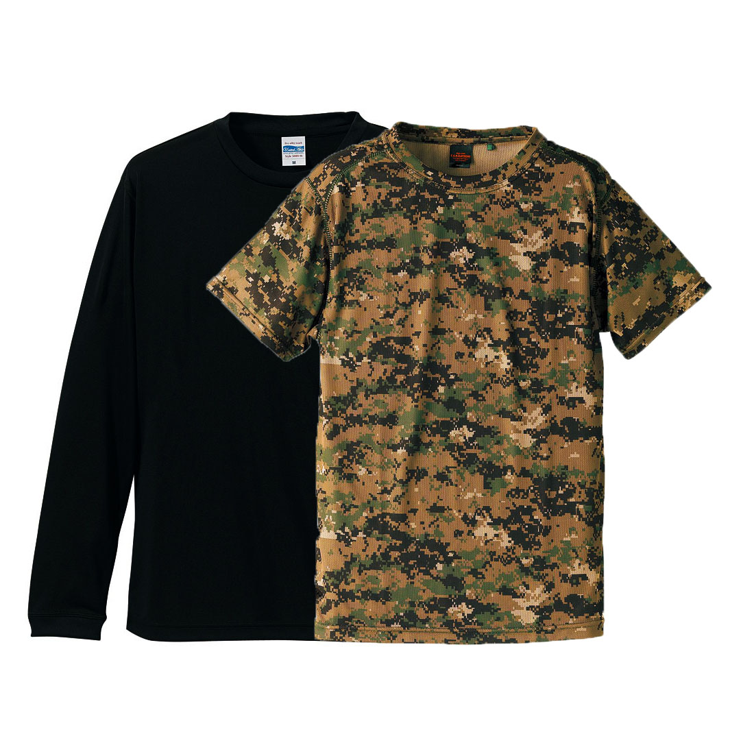 ピクセルウッドランド(Outer)+ブラック(Inner)