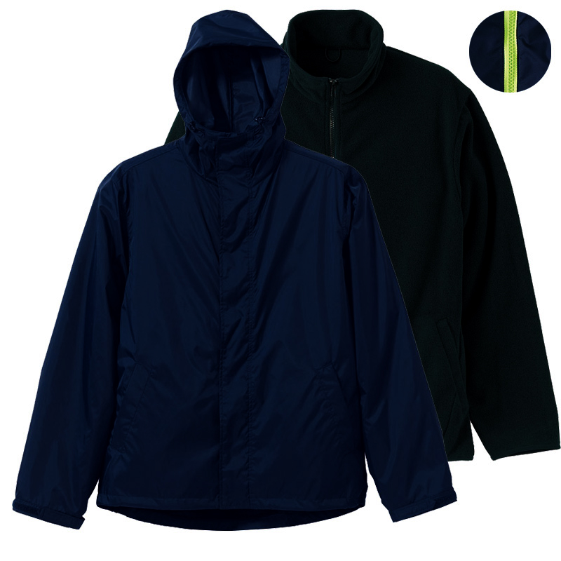 ネイビー・イエロー(Innerフリース:ブラック)