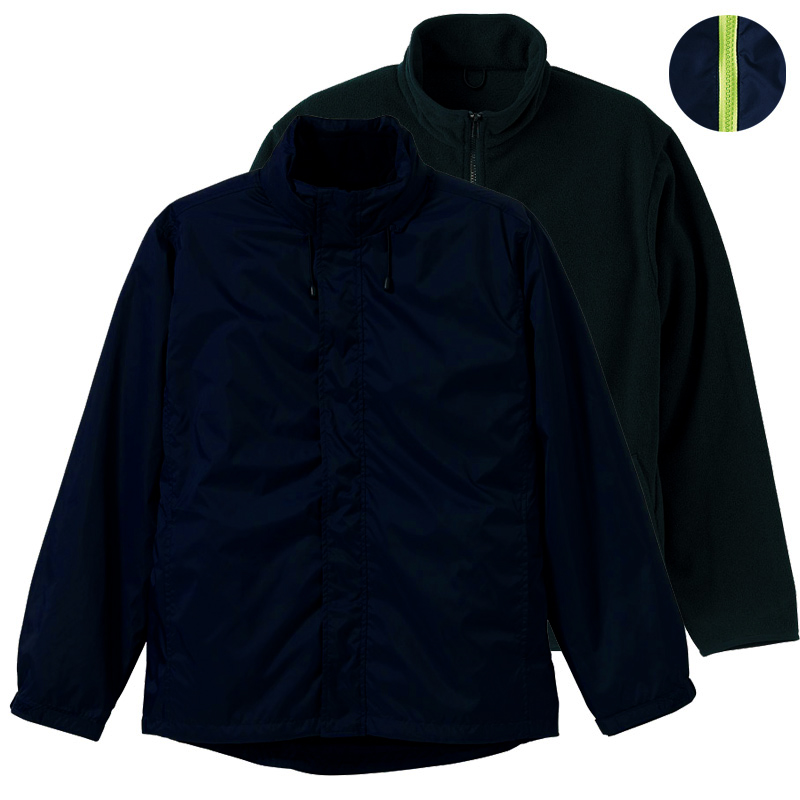 ネイビー・イエロー(Innerフリース:ブラック)