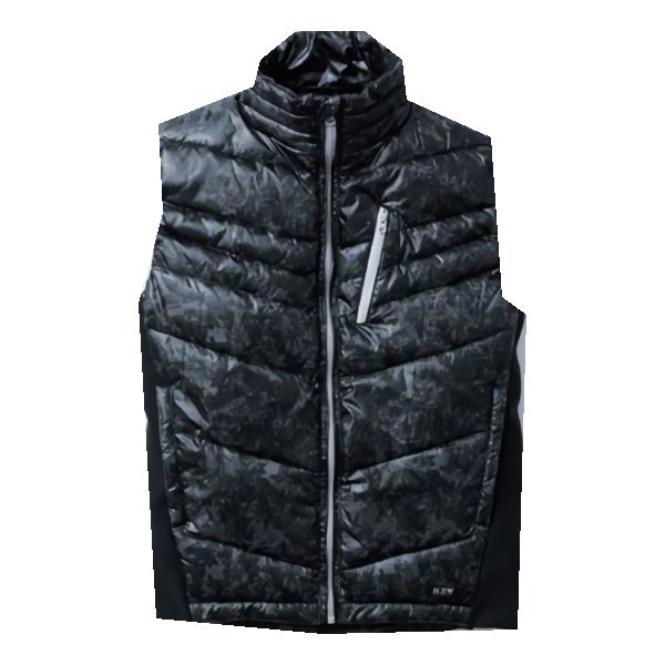N.BW 中綿ポリエステル 撥水・防寒ベスト M～LLサイズ (ブラック)