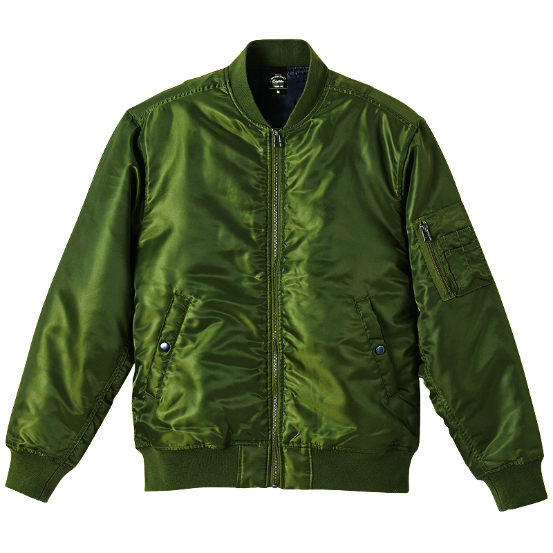 ユナイテッドアスレ MA-1タイプ ジャケット(中綿入り) S～XLサイズ (OD(オリーブドラブ))