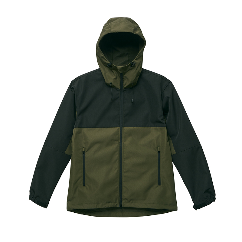 UNITED ATHLE Outfitters スイッチング シェルパーカー S～XLサイズ (オリーブ・ブラック)