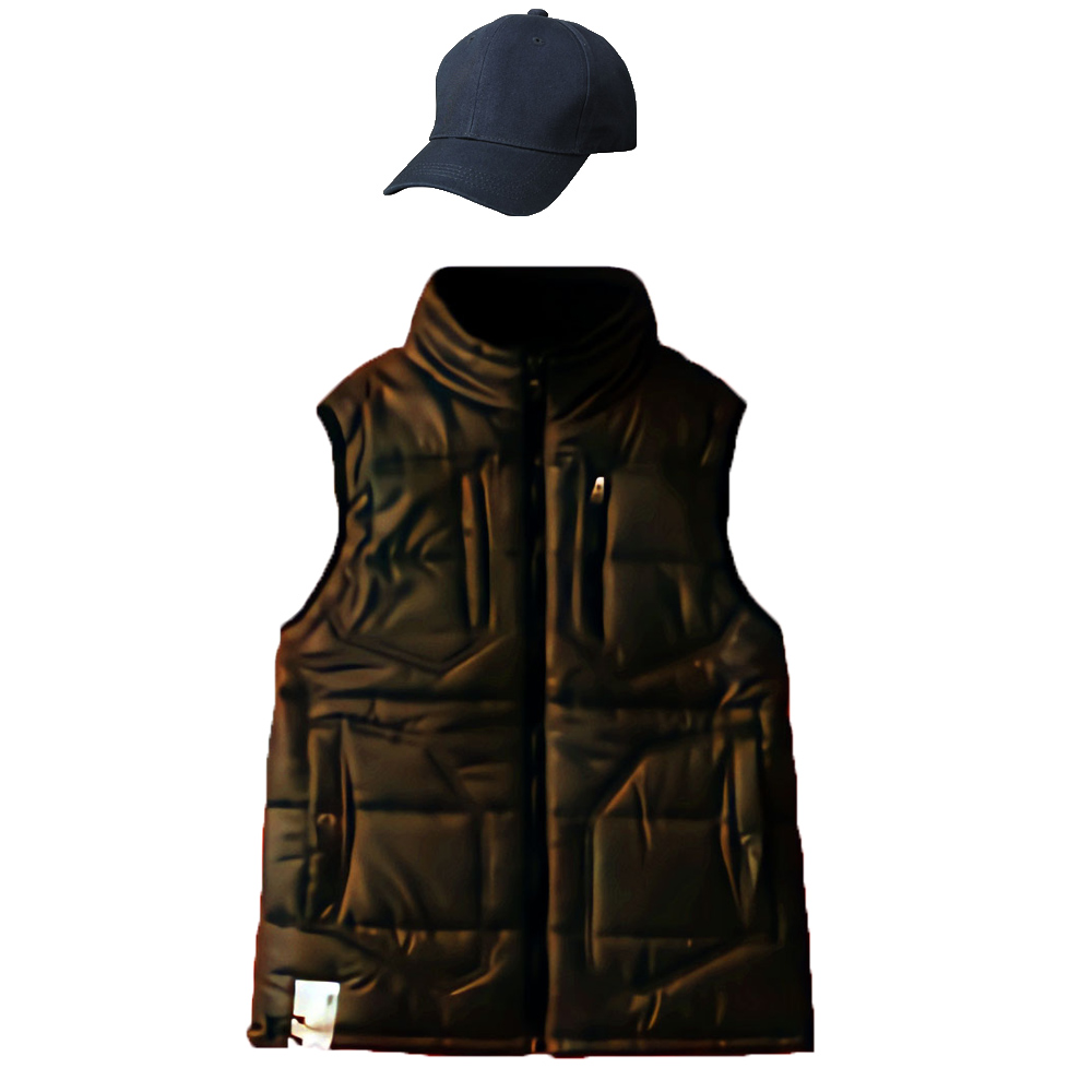 (帽子)ネイビー+ダークブラウン