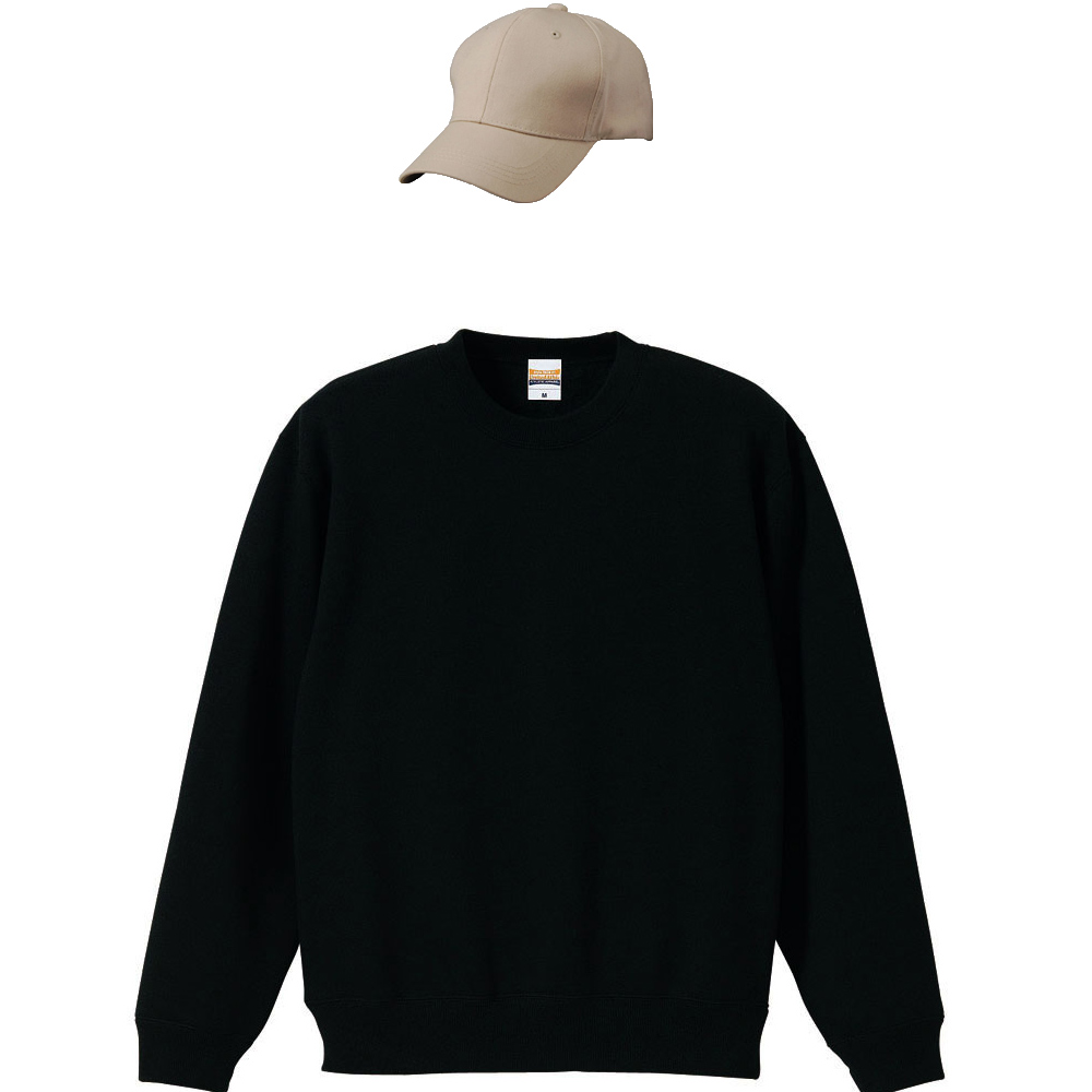 ブラック+(帽子)ベージュ