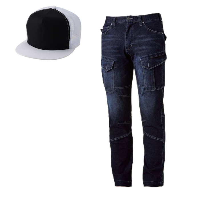 ブラック・ホワイト(キャップ)