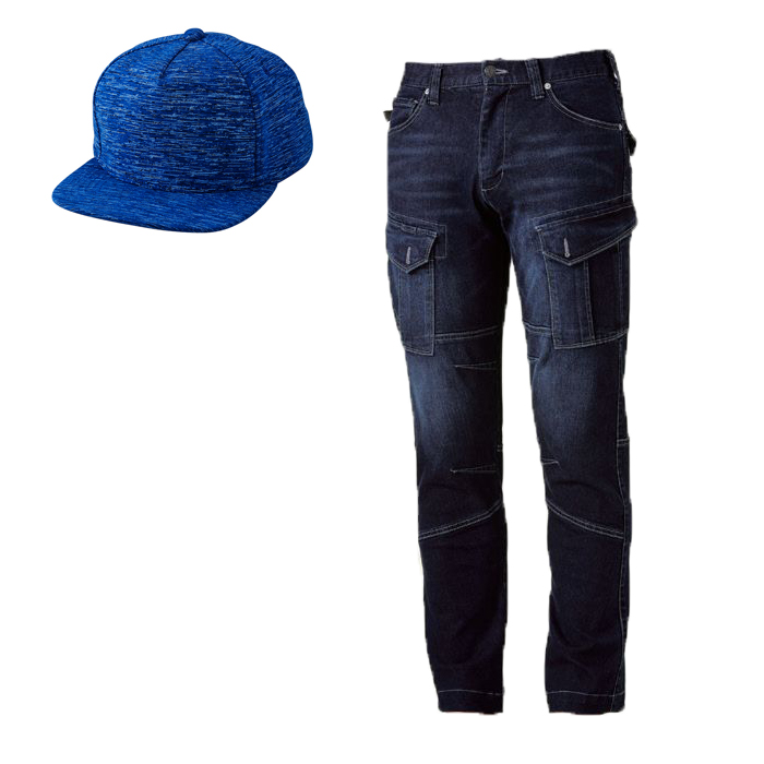 メランジブルー(キャップ)