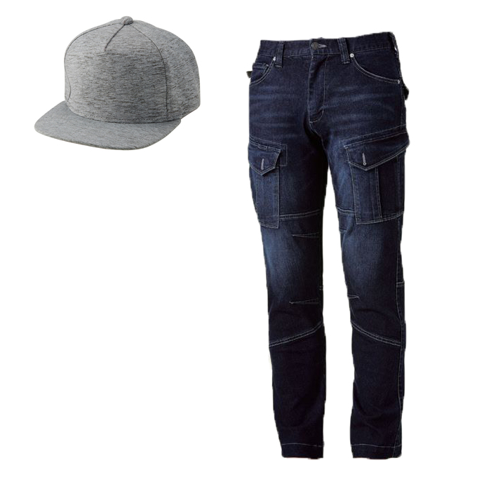 メランジグレー(キャップ)