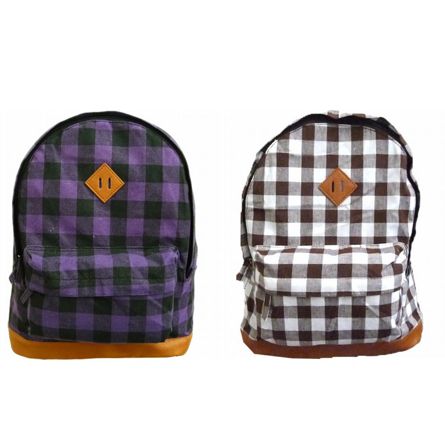 パープル色 + チャ色