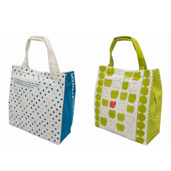 シロ(polka dots) + グリーン(apple)