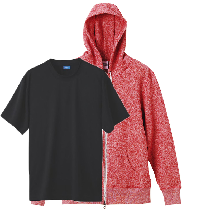 オールシーズン ジョギング学割セット フルジップパーカー+半袖Tシャツ(DRY+D)