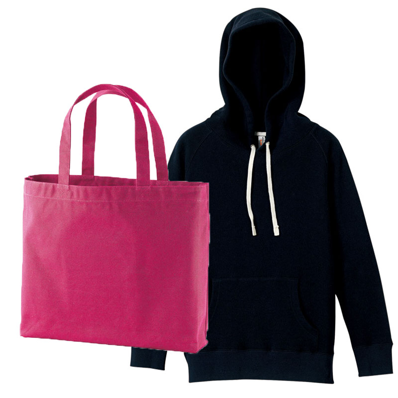 FF レディースプルオーバーパーカー+トートバッグ(大) コーデ学割セットアップ