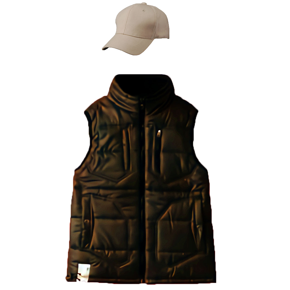 Absolute GEAR 防寒ベスト(撥水) コットンキャップコーディネート セットアップ