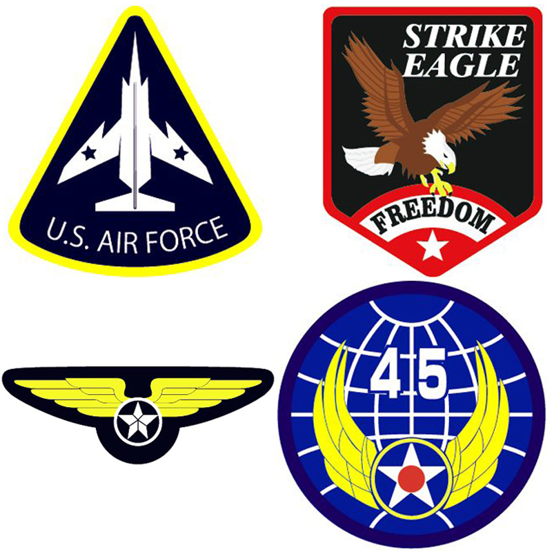 4 USAF Patches  #2 - "STRIKE EAGLE" etc