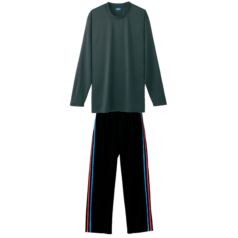 Dry+Deodorant 4.4oz 高機能長袖Tシャツ+ジャージロングパンツ上下学割セット