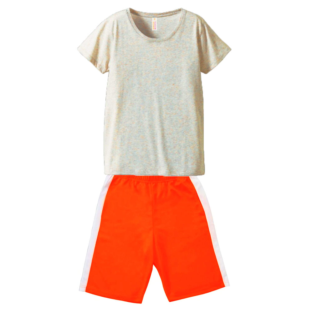 rucca 4.1oz 実感さらさらドライTシャツ+ハーフパンツ上下コーデ レディース