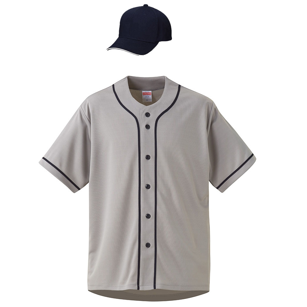 ユナイテッドアスレ ベースボールシャツ+メジャーキャップ コーディネート・セットアップ