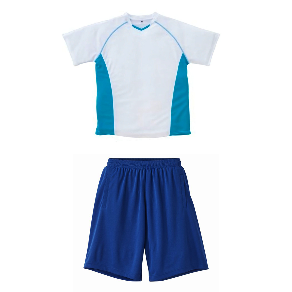 プラクティスハーフジャージ 2トーンTシャツ+ハーフパンツ 上下セットアップ S～XL