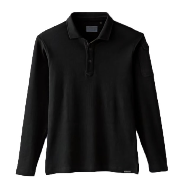 G.GROUND 8.6oz 肉厚な生地感 ストレッチ長袖ポロシャツ S～3Lサイズ