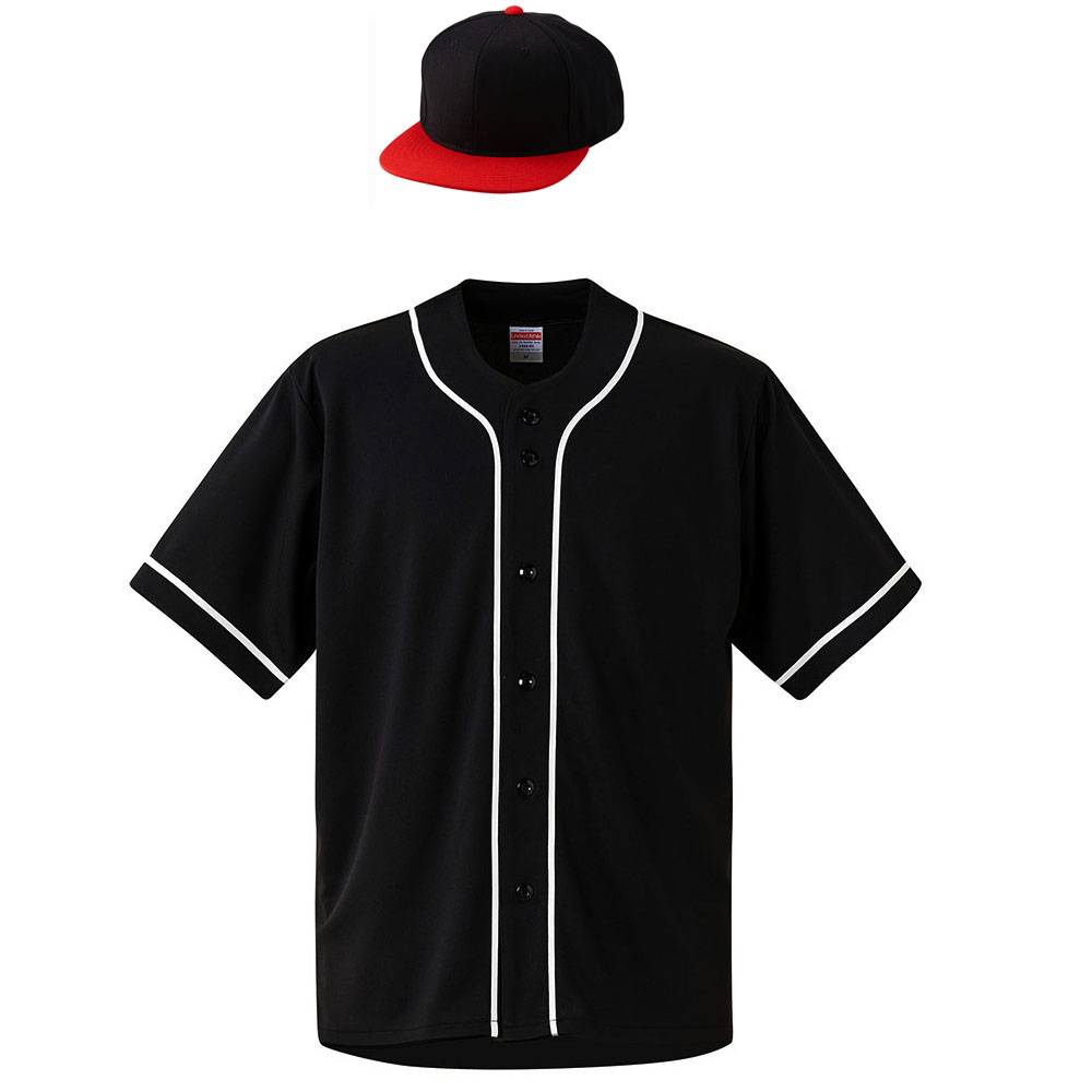 ユナイテッドアスレ ベースボールシャツ+ウールブレンドキャップ コーデ・セットアップ