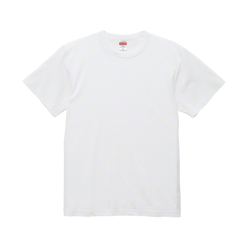 ユナイテッドアスレ 6.0oz オープンエンドバインダーネックTシャツ(ホワイト) S～XL