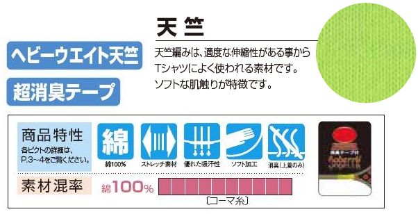 Soberry 6.2oz ヘビーウエイトTシャツ(綿100% 超消臭) 5Lサイズ